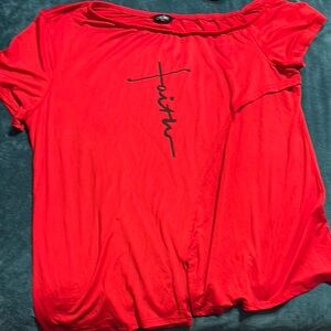 Red Short Sleeve Tee for Casual Comfort